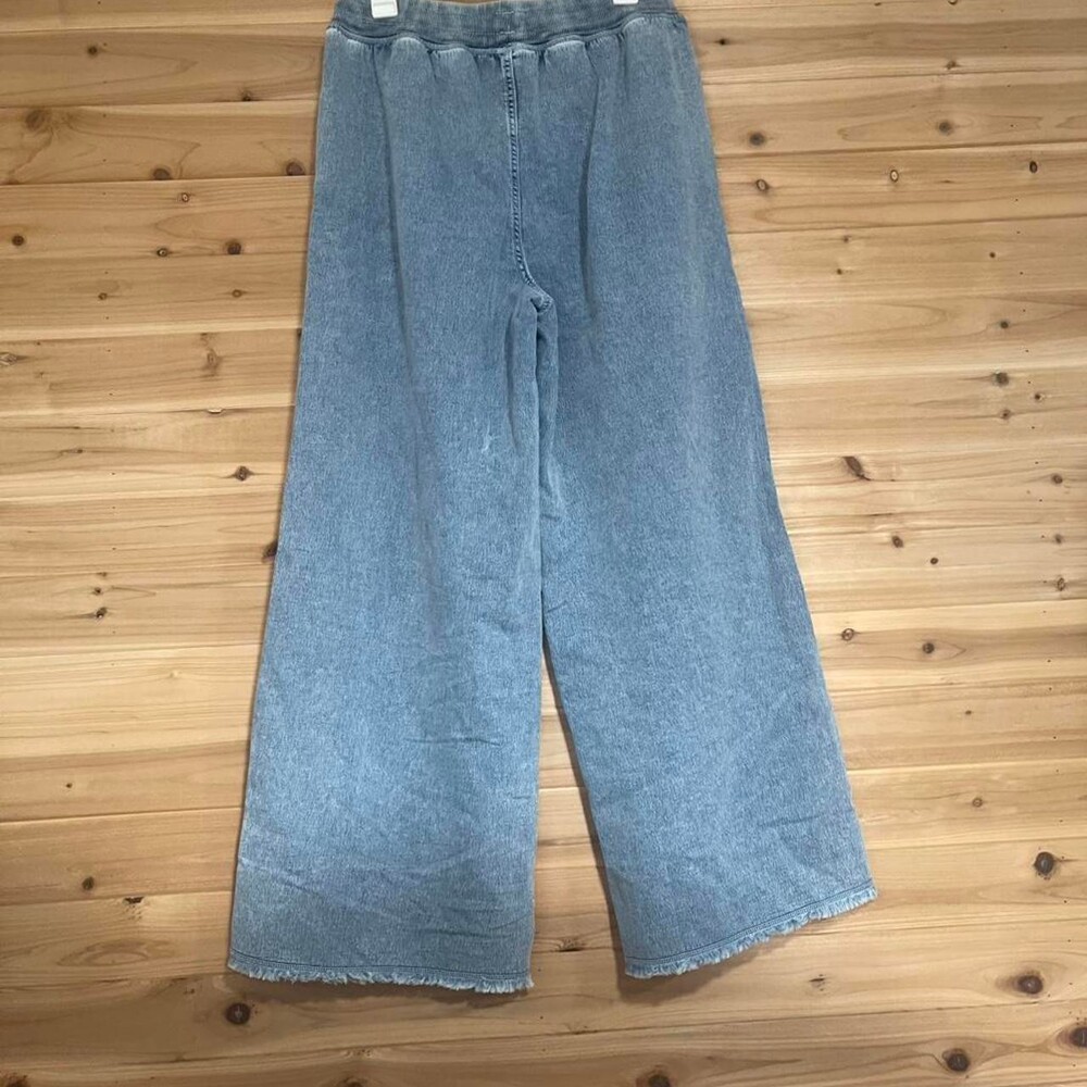 Aerie Light Wash Wide Leg 02 F 0 - Picture 5 of 6